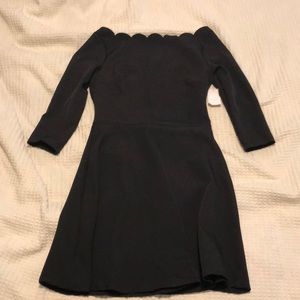 Off the shoulder semi formal dress